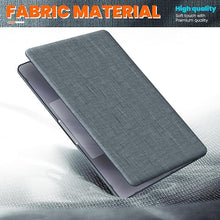 Load image into Gallery viewer, ProElite Case for MacBook Air 13.6 inch Case 2022 2023 2024 2025 Release M4/M3 A3113 M2 A2681 with Touch ID, Fabric Material Hard Shell with Slim TPU Bumper and Fold Kickstand, Grey
