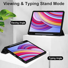 Load image into Gallery viewer, ProElite Case Cover for Redmi Pad Pro 12.1 inch Cover, Transparent Flip Case for Redmi Pad Pro 12.1 inch [Supports Auto Sleep Wake Function], Black
