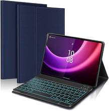 Load image into Gallery viewer, ProElite Keyboard case for Lenovo Tab P11 2nd Gen 11.5 inch Magnetic Detachable Wireless Bluetooth Keyboard Built-in 7-Colors Backlit, Dark Blue
