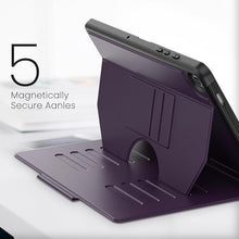Load image into Gallery viewer, ProElite case for Samsung Galaxy Tab A9 8.7 inch Smart Magnetic Shockproof Protective Case with 5 Stable Stands for Galaxy Tab A9 8.7&quot;, Dark Purple
