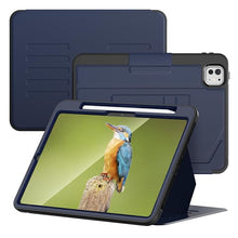Load image into Gallery viewer, ProElite case for Apple iPad Air 5th/4th Gen 10.9 Inch, iPad Pro 11 4th/3rd Gen Smart Magnetic Shockproof Protective Case with 5 Stable Stands with Pencil Holder, Dark Blue
