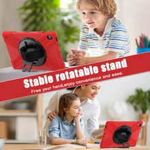 Load image into Gallery viewer, ProElite Cover for Samsung Galaxy Tab S10 FE Plus 13.1 inch, Rugged 3 Layer Armor case for Samsung Galaxy Tab S10 FE Plus 13.1 inch with Rotating Kickstand, Red
