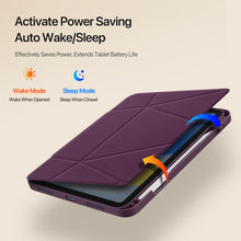 Load image into Gallery viewer, ProElite Versatile Tablet Stand case for Apple iPad A16 10th/11th Gen Case, Smart flip Case with Stable Stands with Pencil Holder for iPad A16 10th/11th Gen, Wine Red
