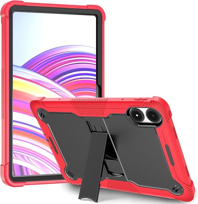 ProElite Cover for Redmi Pad Pro 12.1 inch Case, Rugged Shockproof Heavy Duty Back Case Cover for Redmi Pad Pro 12.1 inch, Red