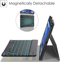 Load image into Gallery viewer, (Refurbished) ProElite TouchPad Keyboard case for Redmi Pad Pro 12.1 inch, Magnetic Detachable Wireless Bluetooth TouchPad Keyboard Built-in 7-Colors Backlit, Lavender

