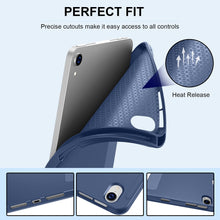 Load image into Gallery viewer, ProElite Smart Case for Apple iPad Mini 6/Mini 7 8.3 inch [Auto Sleep/Wake Cover] [Pencil Holder] [Soft Flexible Case] Recoil Series - Dark Blue
