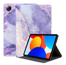 Load image into Gallery viewer, ProElite Book Cover Case for Redmi Pad SE 8.7 inch Cover, Smart flip case Book Cover for Redmi Pad SE 8.7 inch Tablet [Support Auto Sleep Wake Feature], Marble Purple
