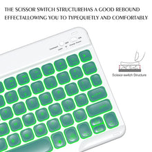 Load image into Gallery viewer, ProElite Keyboard case for Lenovo Tab P11 2nd Gen 11.5 inch Magnetic Detachable Wireless Bluetooth Keyboard Built-in 7-Colors Backlit, Dark Green
