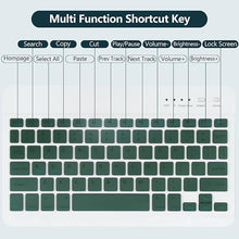 Load image into Gallery viewer, (Refurbished) ProElite Keyboard case for Samsung Galaxy Tab S9 11 inch/S9 Fe 10.9 inch, Magnetic Detachable Wireless Bluetooth Keyboard with S Pen Holder and Built-in 7-Colors Backlit, Dark Green
