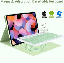 Load image into Gallery viewer, [Refurbished] ProElite Keyboard case for Xiaomi Mi Pad 6 11 inch, Magnetic Detachable Wireless Bluetooth Keyboard Built-in 7-Colors Backlit, Green
