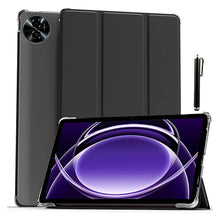 Load image into Gallery viewer, ProElite Case Cover for Realme Pad 2 Lite 10.95 inch Cover, Smart Flip Case Cover for Realme Pad 2 Lite 10.95 inch Translucent Back with Stylus Pen, Black
