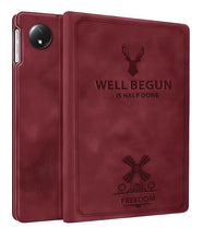 Load image into Gallery viewer, ProElite Case Cover for Redmi Pad SE 8.7 inch Case, Deer Flip case Cover for Redmi Pad SE 8.7 inch Tablet [Auto Sleep Wake Feature], Wine Red
