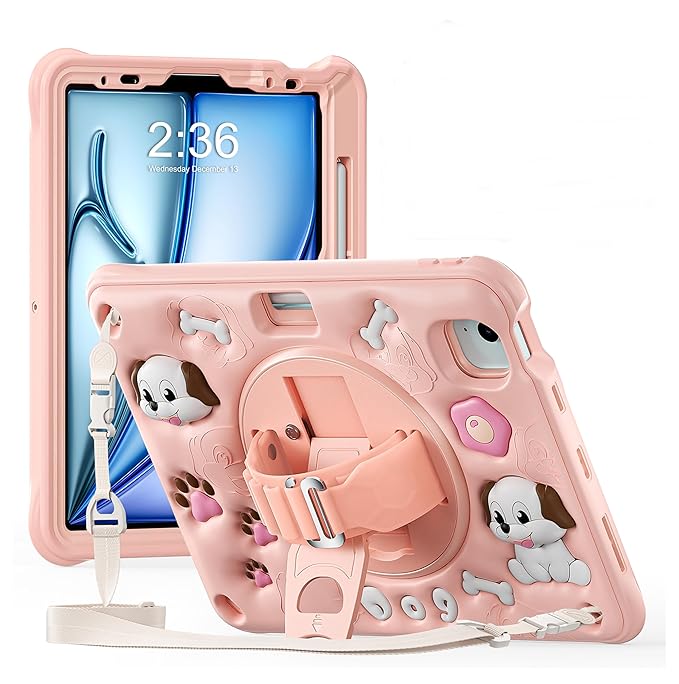 Pink Apple Ipad Pro 11 Case With Pencil Holder ProElite Cover For