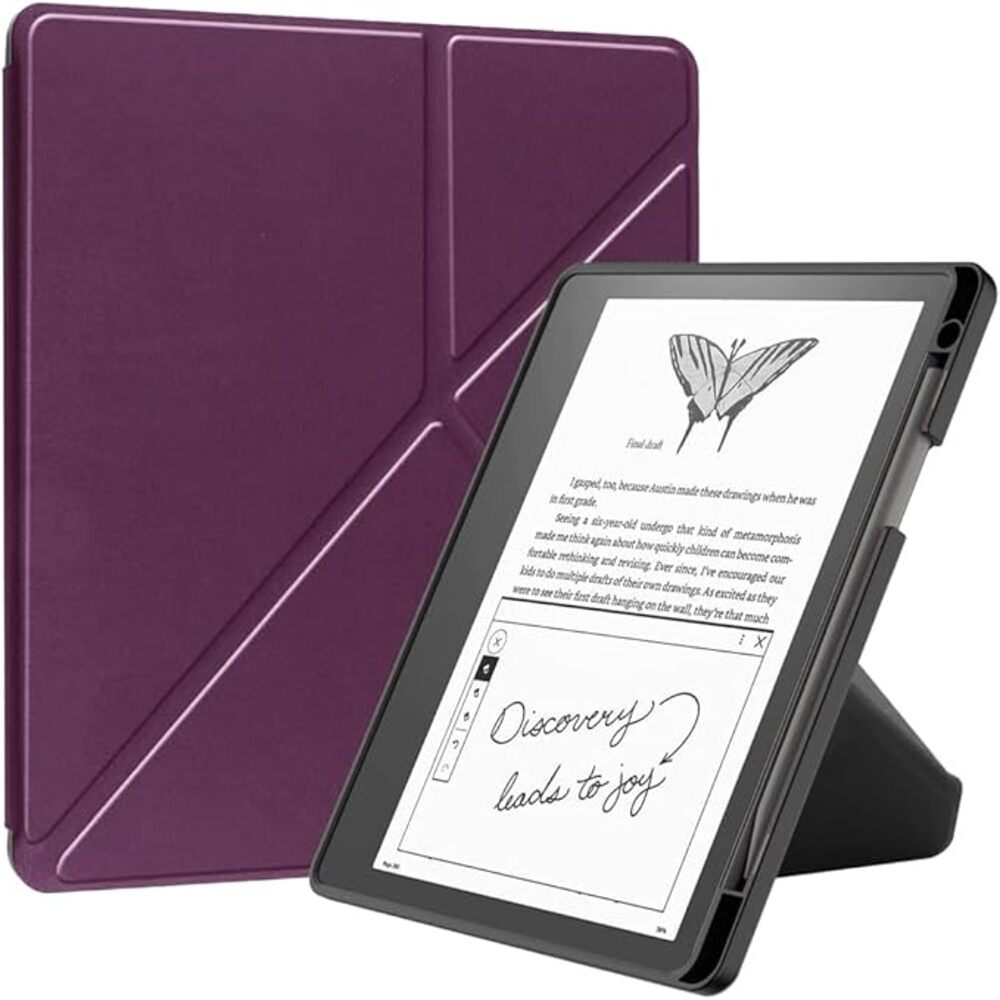 ProElite Cover Case for Kindle Scribe 10.2 inch Case, Smart Transformer Style Flip case Cover for Kindle Scribe 10.2 inch with Pen Holder, Purple
