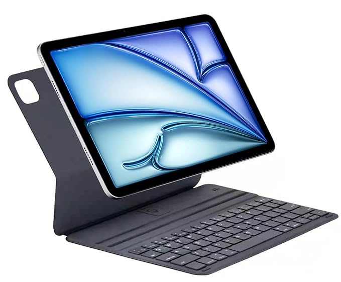 [Refurbished]ProElite Magnetic Bluetooth Keyboard case for Apple iPad Air 11 inch M3/M2 2025/2024/Pro 11 4th/3rd Gen 2022/2021 & iPad Air 5th/4th Gen 10.9 inch, Grey