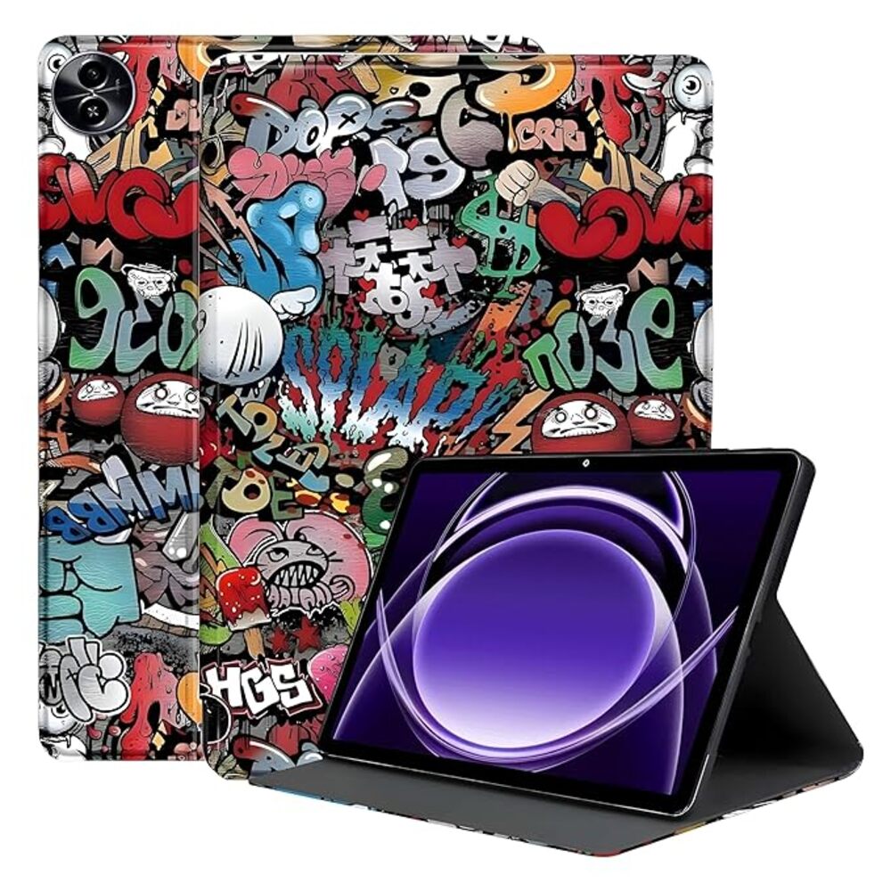 ProElite Book Case Cover for Realme Pad 2 Lite 10.95 inch Cover, Flip case Book Cover for Realme Pad 2 Lite 10.95 inch Tablet, Hippy