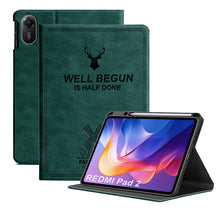 Load image into Gallery viewer, ProElite Case Cover for Xiaomi Redmi Pad 2 11 inch Case, Deer Flip case Cover for Xiaomi Redmi Pad 2 11 inch Case with Pen Holder [Auto Sleep Wake Feature], Dark Green
