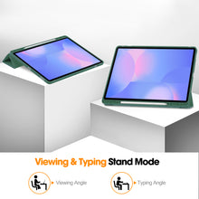 Load image into Gallery viewer, ProElite Cover for Samsung Galaxy Tab S10 FE Plus 13.1 inch, Soft Flexible Flip Case Cover for Samsung Galaxy Tab S10 FE Plus 13.1 inch Cover, [Recoil Series]- Dark Green
