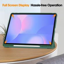Load image into Gallery viewer, ProElite Cover for Samsung Galaxy Tab S10 FE Plus 13.1 inch, Soft Flexible Flip Case Cover for Samsung Galaxy Tab S10 FE Plus 13.1 inch Cover, [Recoil Series]- Dark Green
