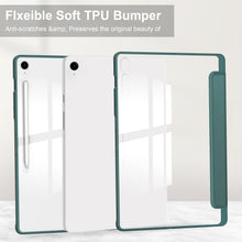 Load image into Gallery viewer, ProElite Cover for Samsung Galaxy Tab S10 FE Plus 13.1 inch Case, Smart Flip Case Cover for Samsung Galaxy Tab S10 FE Plus 13.1 inch Case, Dark Green [Transparent Back]
