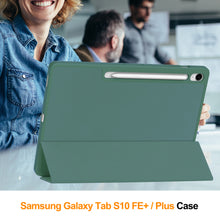 Load image into Gallery viewer, ProElite Cover for Samsung Galaxy Tab S10 FE Plus 13.1 inch, Soft Flexible Flip Case Cover for Samsung Galaxy Tab S10 FE Plus 13.1 inch Cover, [Recoil Series]- Dark Green
