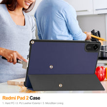 Load image into Gallery viewer, ProElite Case Cover for Xiaomi Redmi Pad 2 11 inch Case, Slim Trifold Flip case Cover for Xiaomi Redmi Pad 2 11 inch Tablet [Auto Sleep Wake Feature], Dark Blue
