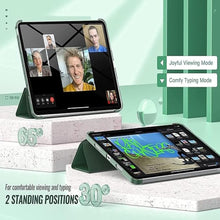 Load image into Gallery viewer, ProElite Cover for Xiaomi Mi Pad 7/7 Pro 11.2 inch Case Cover, Flip Case Cover with Transparent Back &amp; Stylus Pen [Auto Sleep Wake Support], Dark Green
