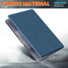 Load image into Gallery viewer, ProElite Case for MacBook Air 13.6 inch Case 2022 2023 2024 2025 Release M4/M3 A3113 M2 A2681 with Touch ID, Fabric Material Hard Shell with Slim TPU Bumper and Fold Kickstand, Navy
