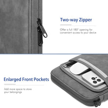 Load image into Gallery viewer, ProElite Polyster Tablet Sleeve Case Upto 11.5&quot; with Front Pocket for iPad 10.2/10.9/Pro 11/Lenovo/Galaxy Tab A9 Plus/S7/S8/S9/Realme Pad/Redmi Pad/Mi Pad 7/Moto Tab G62/Oneplus Pad Tablet, Dark Grey
