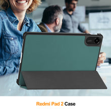 Load image into Gallery viewer, ProElite Case Cover for Xiaomi Redmi Pad 2 11 inch Case, Slim Trifold Flip case Cover for Xiaomi Redmi Pad 2 11 inch Tablet [Auto Sleep Wake Feature], Dark Green
