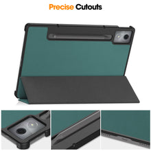 Load image into Gallery viewer, ProElite Cover for Lenovo Idea Tab Pro 12.7 inch 2025 Cover Case, Sleek Smart Flip Case Cover for Lenovo Idea Tab Pro 12.7 inch 2025 Support Auto Sleep Wake, Dark Green
