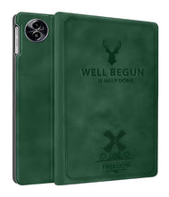 Load image into Gallery viewer, ProElite Cover for Realme Pad 2 Lite 10.95 inch Cover Case, Deer Flip case Cover for Realme Pad 2 Lite 10.95 inch Tablet, Dark Green
