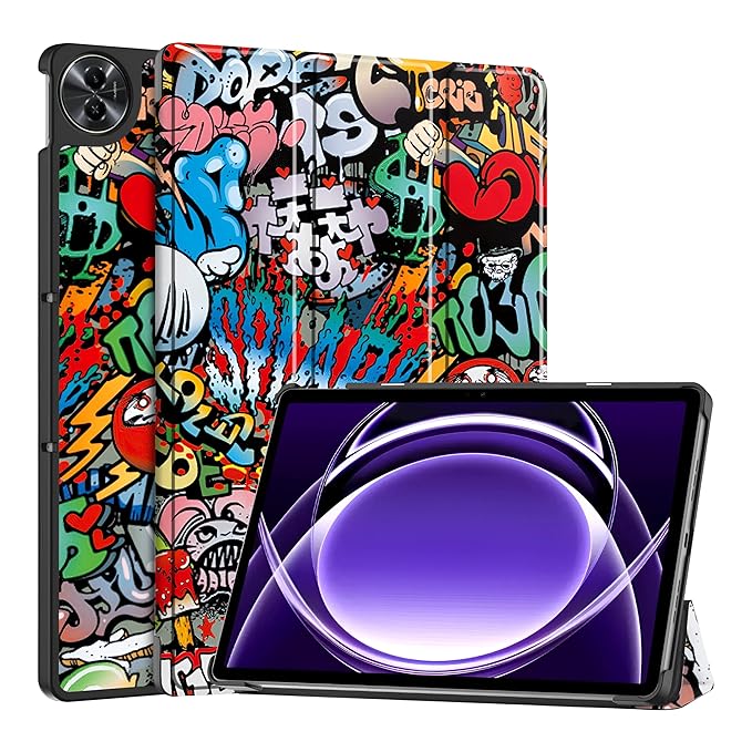 ProElite Cover for Realme Pad 2 Lite 10.95 inch Cover Case, Slim Trifold Flip case Cover for Realme Pad 2 Lite 10.95 inch Tablet, Hippy