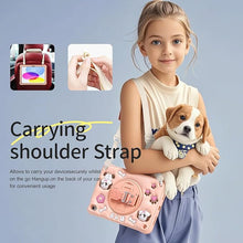 Load image into Gallery viewer, ProElite Cover for Apple iPad (A16) 11th/10th Generation (2025/2022) Case Cover, Tough Bubble Kids case Cover for Apple iPad 11th/10th Gen 2025/2022 with Rotating Kickstand &amp; Shoulder Strap, Pink
