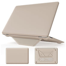 Load image into Gallery viewer, ProElite Case for MacBook Air 13 inch M2 2025/2024 M1 2021 2020 Release A2337 A2179 A1932 Model Touch ID, Slim Leather case with Foldable Stand, Gold
