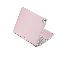 Load image into Gallery viewer, ProElite 360 Degree Rotatable Wireless Bluetooth TouchPad Keyboard Case Cover for Apple iPad Pro 13 inch 2024 M4, Built-in 7-Colors Backlit, Rose Gold
