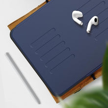 Load image into Gallery viewer, ProElite Case Cover for iPad Pro 11 2024 M4, Smart Magnetic Shockproof Protective Case for Apple iPad Pro 11 2024 M4 5 Stable Stands with Pencil Holder, Dark Blue
