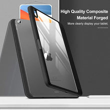 Load image into Gallery viewer, ProElite Case Cover for iPad (A16) 11th/10th Generation (2025/2022), Hybrid Detachable Magnetic Case Cover for Apple iPad 11th/10th Gen 2025/2022 with Pencil Holder, Haze Blue [Transparent Back]
