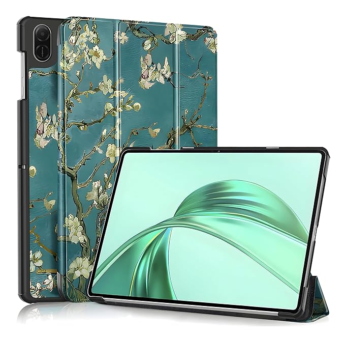 ProElite Cover for Honor Pad X8a 11 inch Case, Smart Trifold Flip case Cover for Honor Pad X8a 11 inch, Flowers