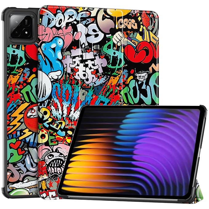 ProElite Cover for Xiaomi Mi Pad 7/7 Pro 11.2 inch Cover Case, Trifold Flip Case for Xiaomi Mi Pad 7/7 Pro 11.2 inch, Support Auto Sleep Wake, Hippy