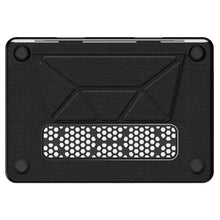Load image into Gallery viewer, ProElite Case for MacBook Neo 13 inch 2026, Fabric Material Hard Shell with Slim TPU Bumper and Fold Kickstand, Black
