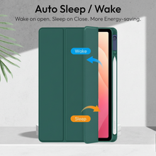 Load image into Gallery viewer, ProElite Cover for Samsung Galaxy Tab S11 Ultra 14.6 inch, Smart Flip Case Cover for Samsung Galaxy Tab S11 Ultra 14.6 inch with Pen Holder, Dark Green [Transparent Back]
