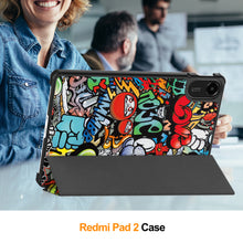 Load image into Gallery viewer, ProElite Case Cover for Xiaomi Redmi Pad 2 11 inch Case, Slim Trifold Flip case Cover for Xiaomi Redmi Pad 2 11 inch Tablet [Auto Sleep Wake Feature], Hippy
