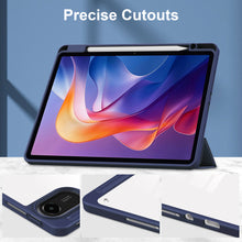 Load image into Gallery viewer, ProElite Case Cover for Xiaomi Redmi Pad 2 11 inch Cover, Transparent Flip Case for Xiaomi Redmi Pad 2 11 inch Case Cover with Pen Holder, Dark Blue
