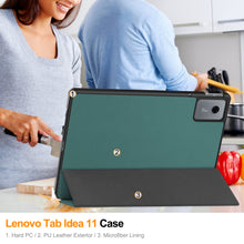 Load image into Gallery viewer, ProElite Cover for Lenovo idea Tab 11 inch 2025 Cover Case, Sleek Smart Flip Case Cover for Lenovo idea Tab 11 inch 2025 Tablet (Support Auto Sleep Wake), Dark Green
