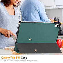 Load image into Gallery viewer, ProElite Case Cover for Samsung Galaxy Tab S11 11 inch Case, Slim Trifold Flip case Cover for Samsung Galaxy Tab S11 11 inch Case Tablet [Auto Sleep Wake Feature], Dark Green
