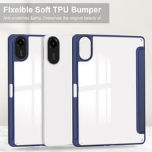Load image into Gallery viewer, ProElite Case Cover for Xiaomi Redmi Pad 2 11 inch Cover, Transparent Flip Case for Xiaomi Redmi Pad 2 11 inch Case Cover with Pen Holder, Dark Blue
