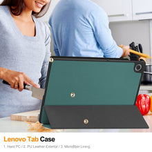 Load image into Gallery viewer, ProElite Cover for Lenovo Tab 10.1 inch 2025 Case Cover, Sleek Smart Flip Case Cover for Lenovo Tab 10.1 inch 2025 Tablet (Support Auto Sleep Wake), Dark Green

