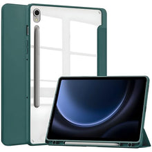 Load image into Gallery viewer, ProElite Cover for Samsung Galaxy Tab S9 FE 10.9/S10 FE 10.9 inch Cover Case, Smart Flip Case Cover for Samsung Galaxy Tab S10/S9 FE 10.9 inch with S Pen holder, Dark Green [Transparent back]
