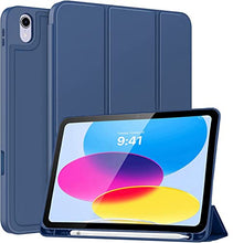 Load image into Gallery viewer, ProElite Smart Case for iPad 10th Generation 10.9 inch 2022 [Auto Sleep/Wake Cover] [Pencil Holder] [Soft Flexible Case] Recoil Series - Dark Blue
